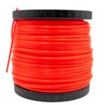 Mähfaden 5 Stern Neon-Rot 4,4 mm 165 m